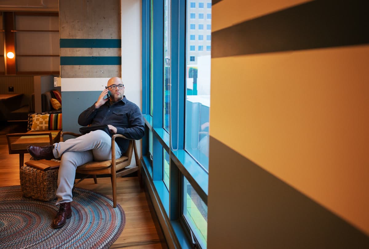 Chuck Liddiard on a consultation call